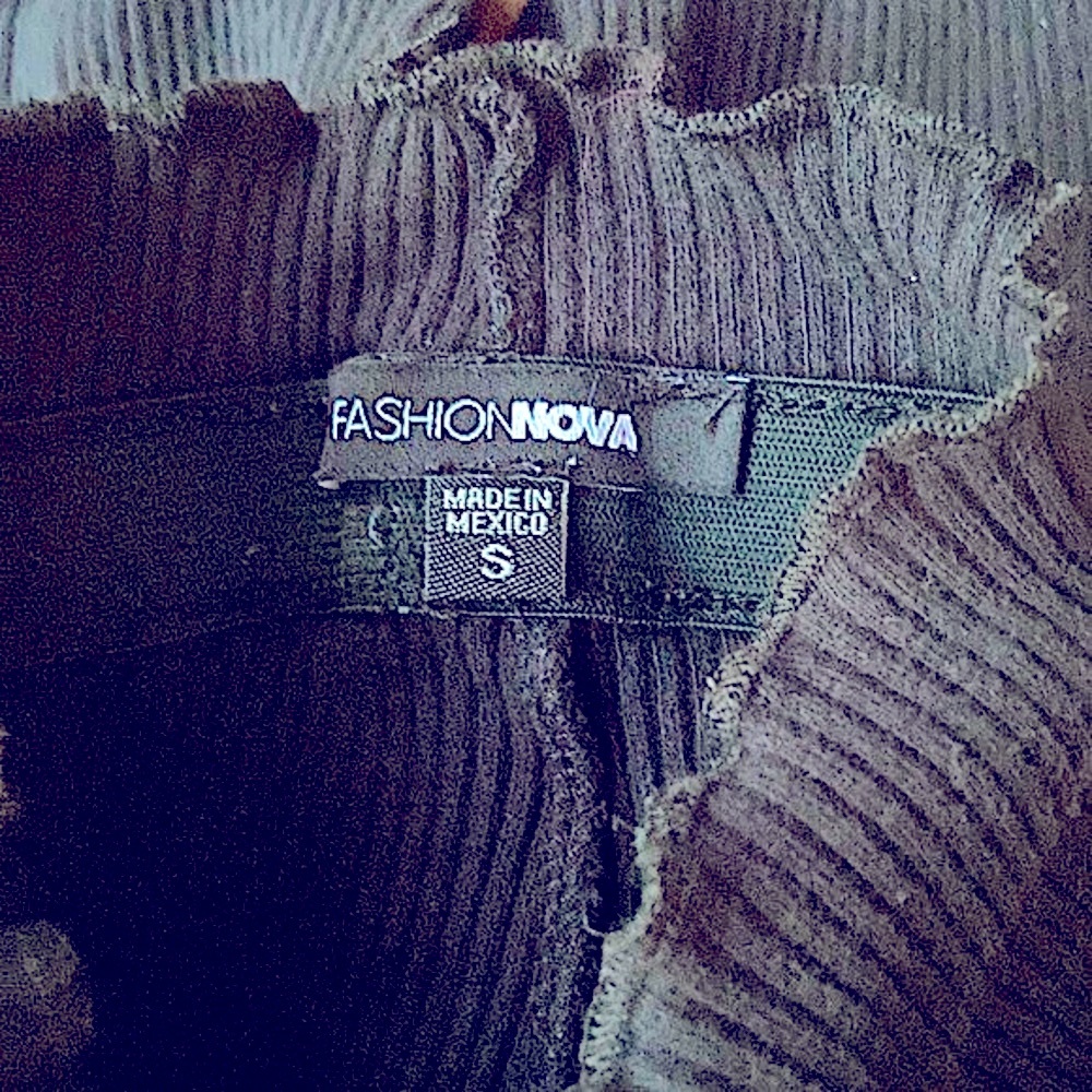Fashion Nova-Black Ribbed Footless Tights~Small - Picture 4 of 7